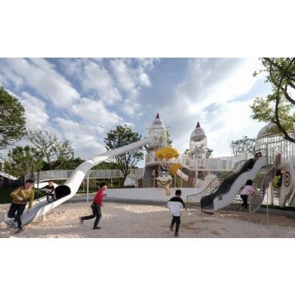 火箭不锈钢滑梯